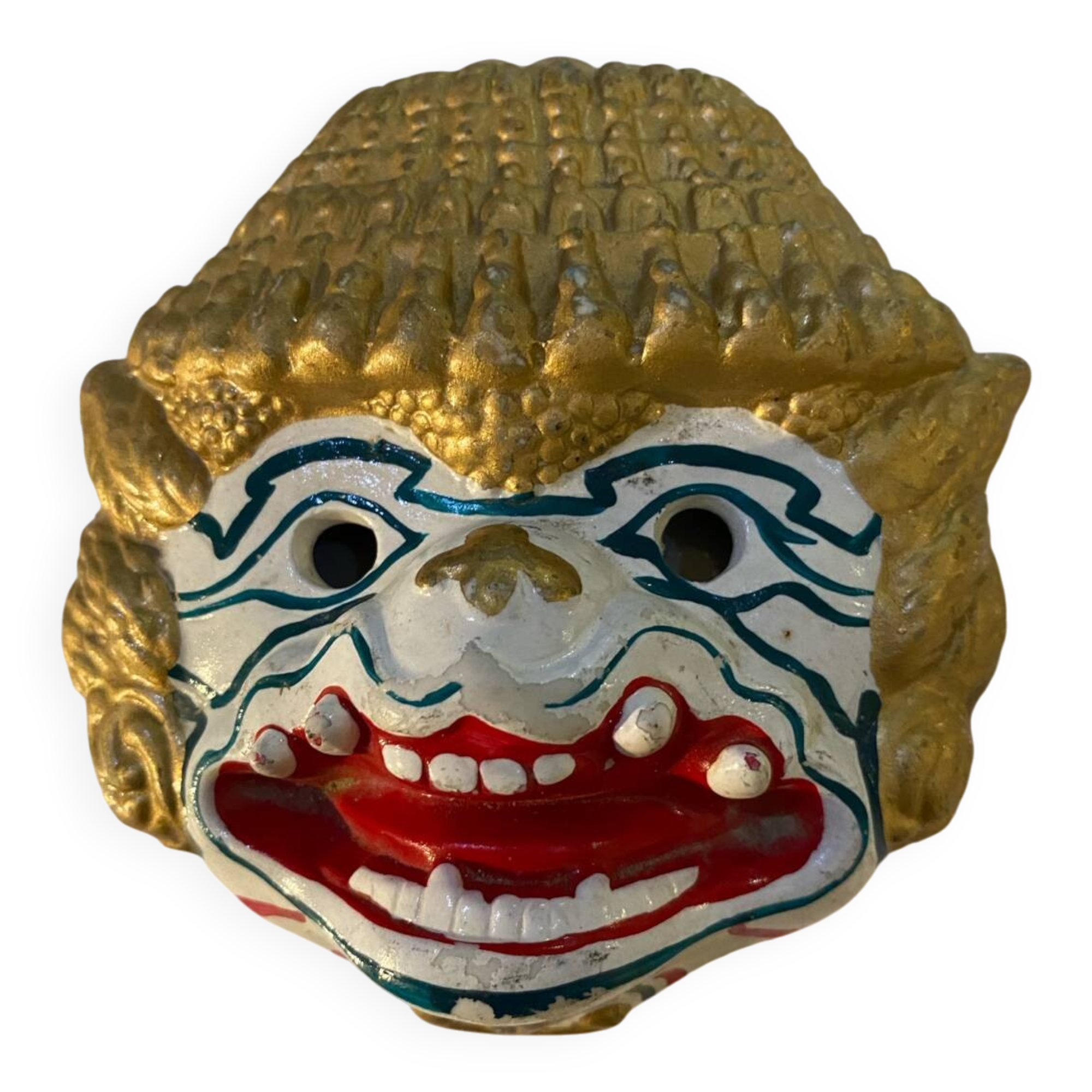 Wall mask of the Hindu monkey god.