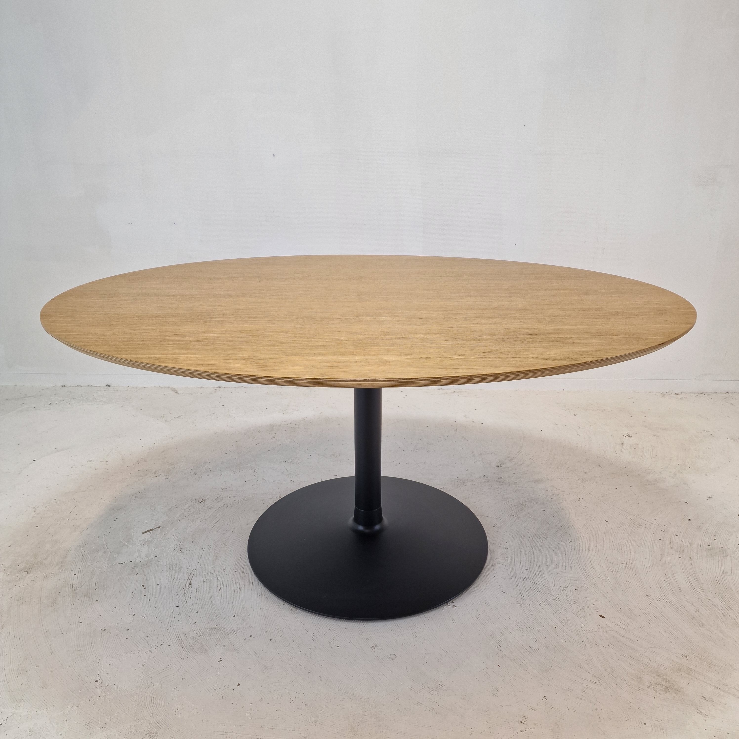 Oval Oak Dining Table by Pierre Paulin for Artifort