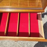 1960 vintage furniture teak plate showcase chest