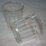 Pair of 2 old jam pots 500 ml
