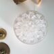 Vintage glass flower pick N4 made in France