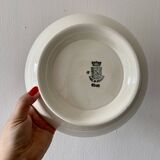 Set of 3 vintage iron clay dishes model 4205 from Saint Amand