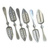 Ensemble de 6 anciennes cuillères à absinthe Combault