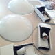 Vintage opaline round wall lamps - 40s/50s