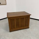 Oak and veneer counter or desk