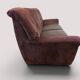Vintage brown nubuck leather 2-seater sofa "Charisma" – 1980s