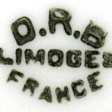 Porcelain vegetable with floral decoration