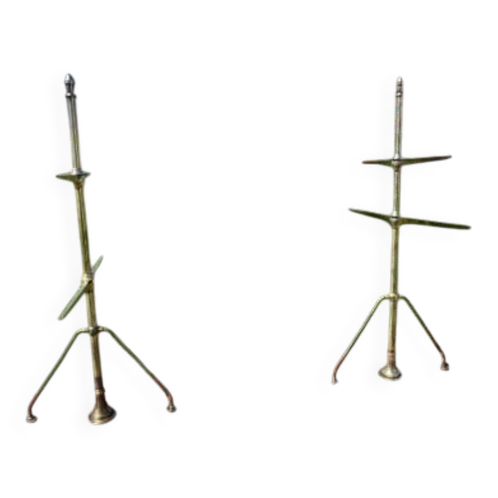 Pair of bronze shop shelves 1900 Siegel Paris