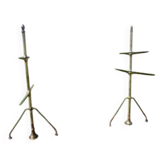 Pair of bronze shop shelves 1900 Siegel Paris