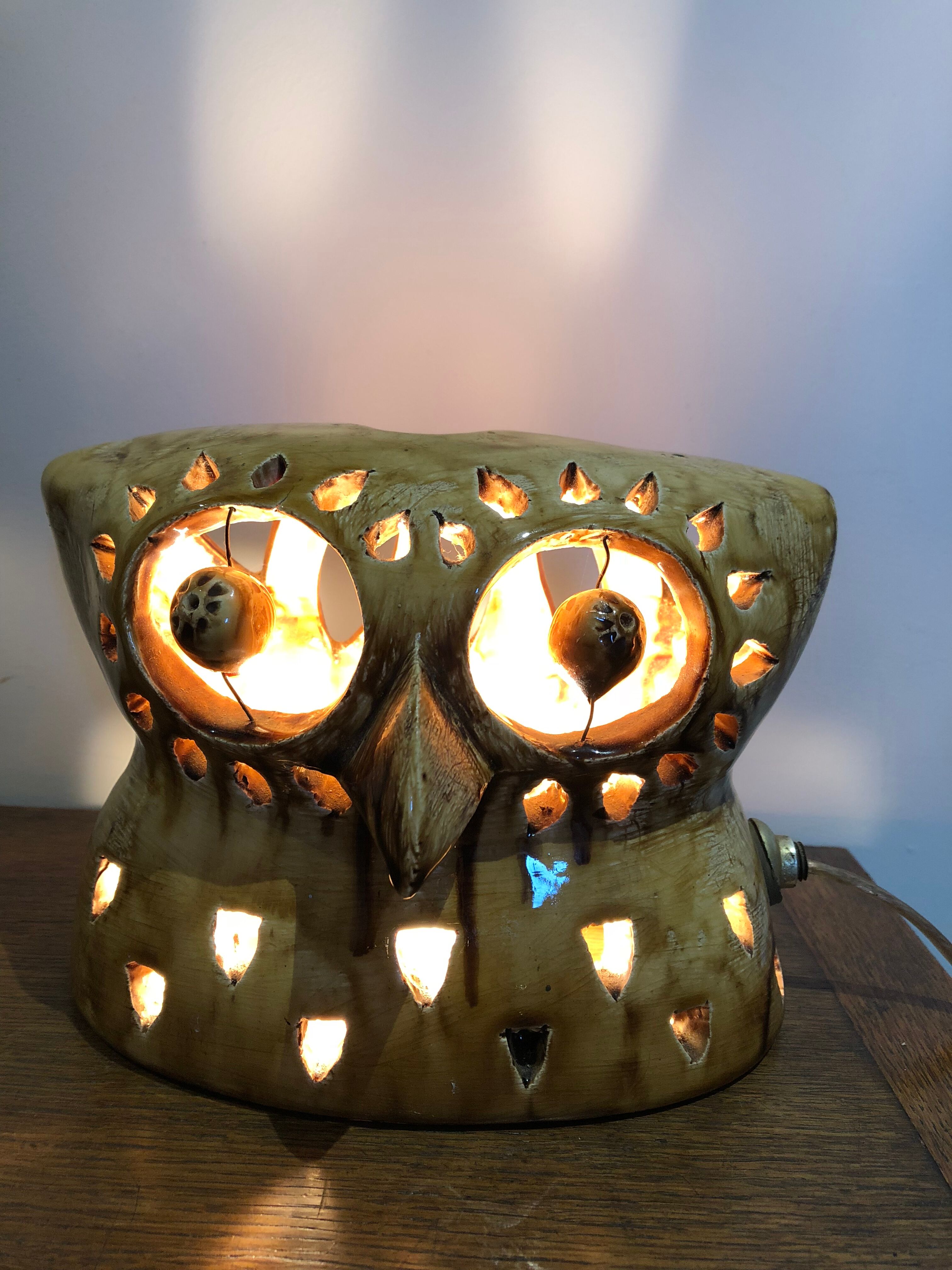 Owl lamp by Georges Pelletier