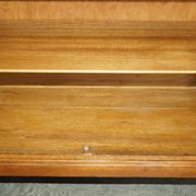 Art Deco governess wardrobe in burr walnut by Waring & Gillow