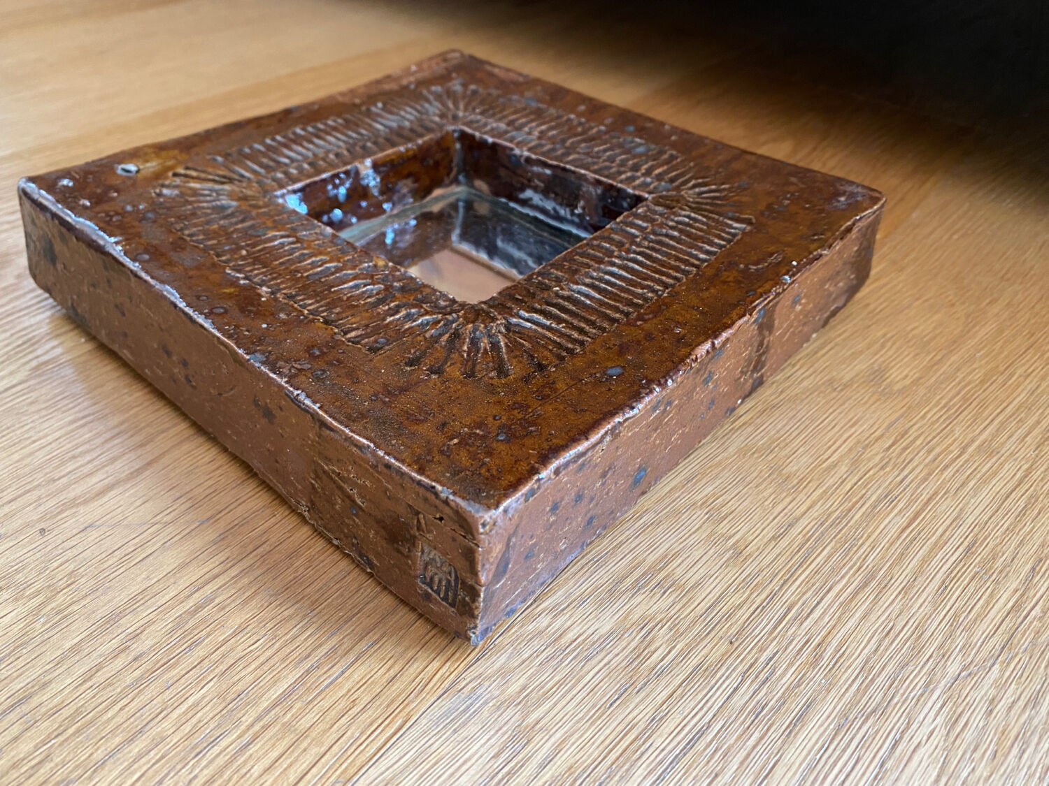 Ceramic mirror Barbara Delfosse La Borne