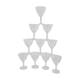 Lot de 10 verres à vin en cristal années 40