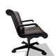 Fauteuil de Bureau Richard Sapper pour Knoll - Cuir Noir sur Patins 1979