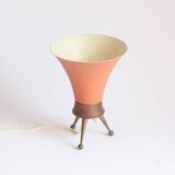 Brass tripod table lamp, 1950s