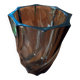Vintage brown twisted glass vase