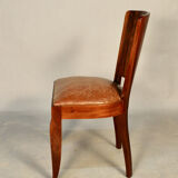 Set of 4 chairs "gondole" art deco in palissandre