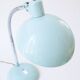 Grande lampe de bureau vintage en métal vert d'eau – Bras flexible chromé