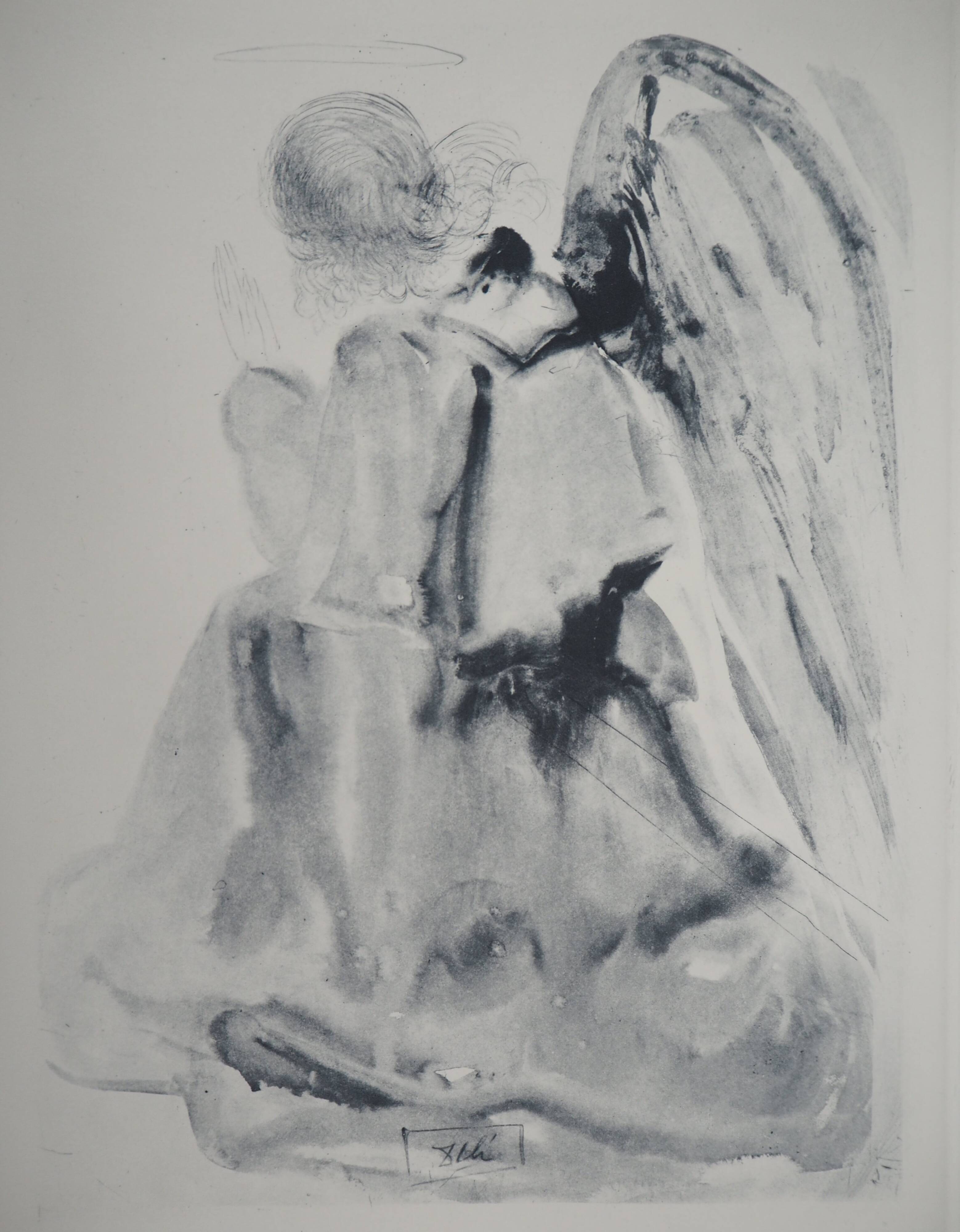 Salvador Dali: Divine Comedy, The Angel, Signed engraving