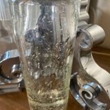 Vintage bubbled glass vase, 1970