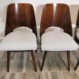 Dining Chairs by Radomir Hoffman for Ton, 1950s, Set of 4