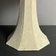 Midcentury suede leather large mushroom table lamp, 1960s-1970s