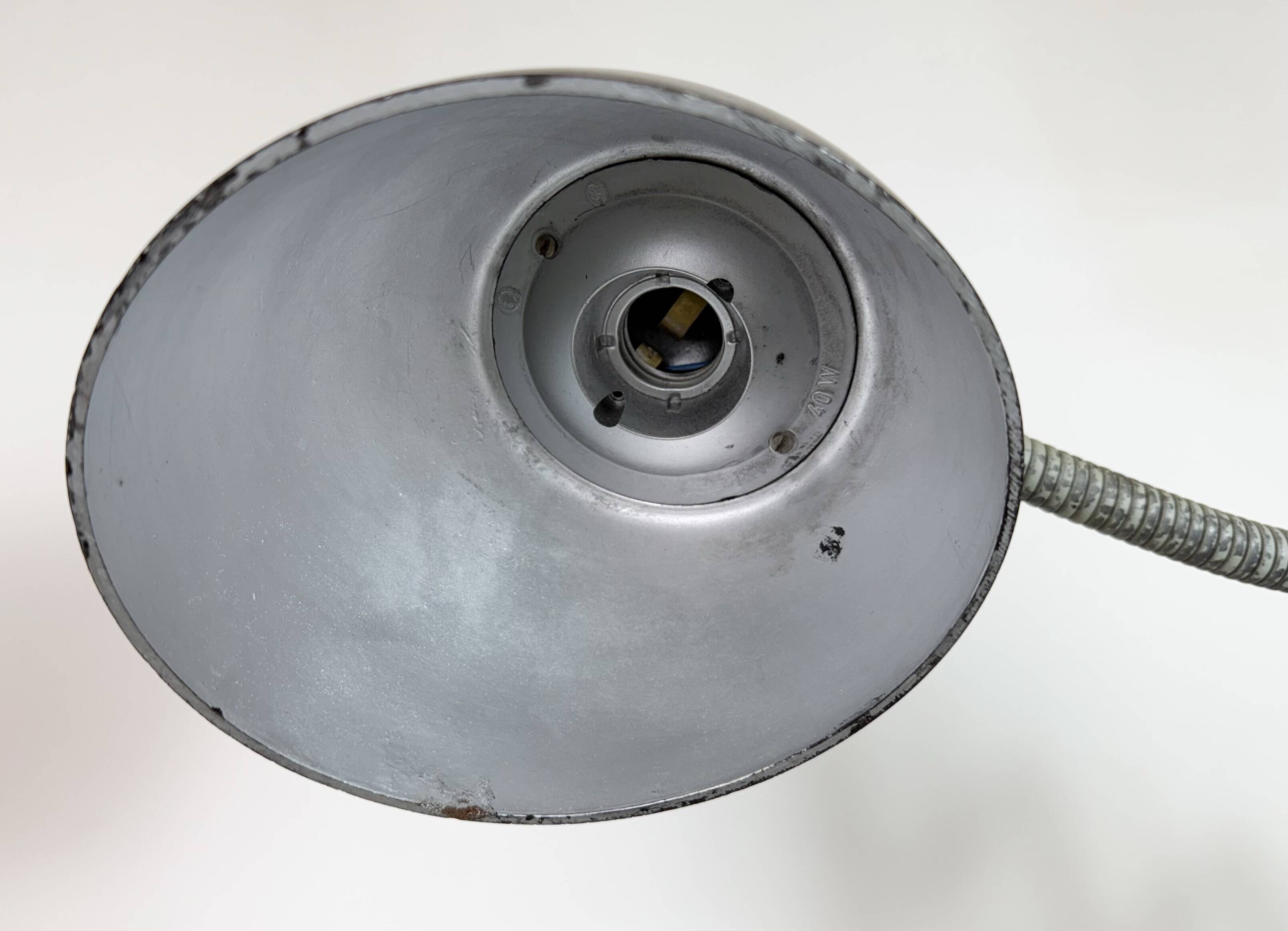 Green Industrial Scissor Wall Lamp from Elektroinstala, 1960s