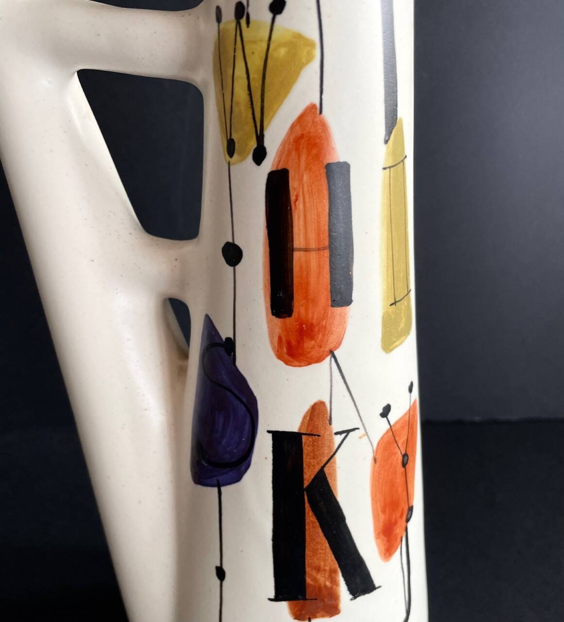 Earthenware “whiskey” bottle by Roger Capron Vallauris