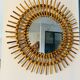 Authentic rattan sun mirror 60s