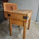 Vintage block butcher table beech kitchen island 74 x 81 cm