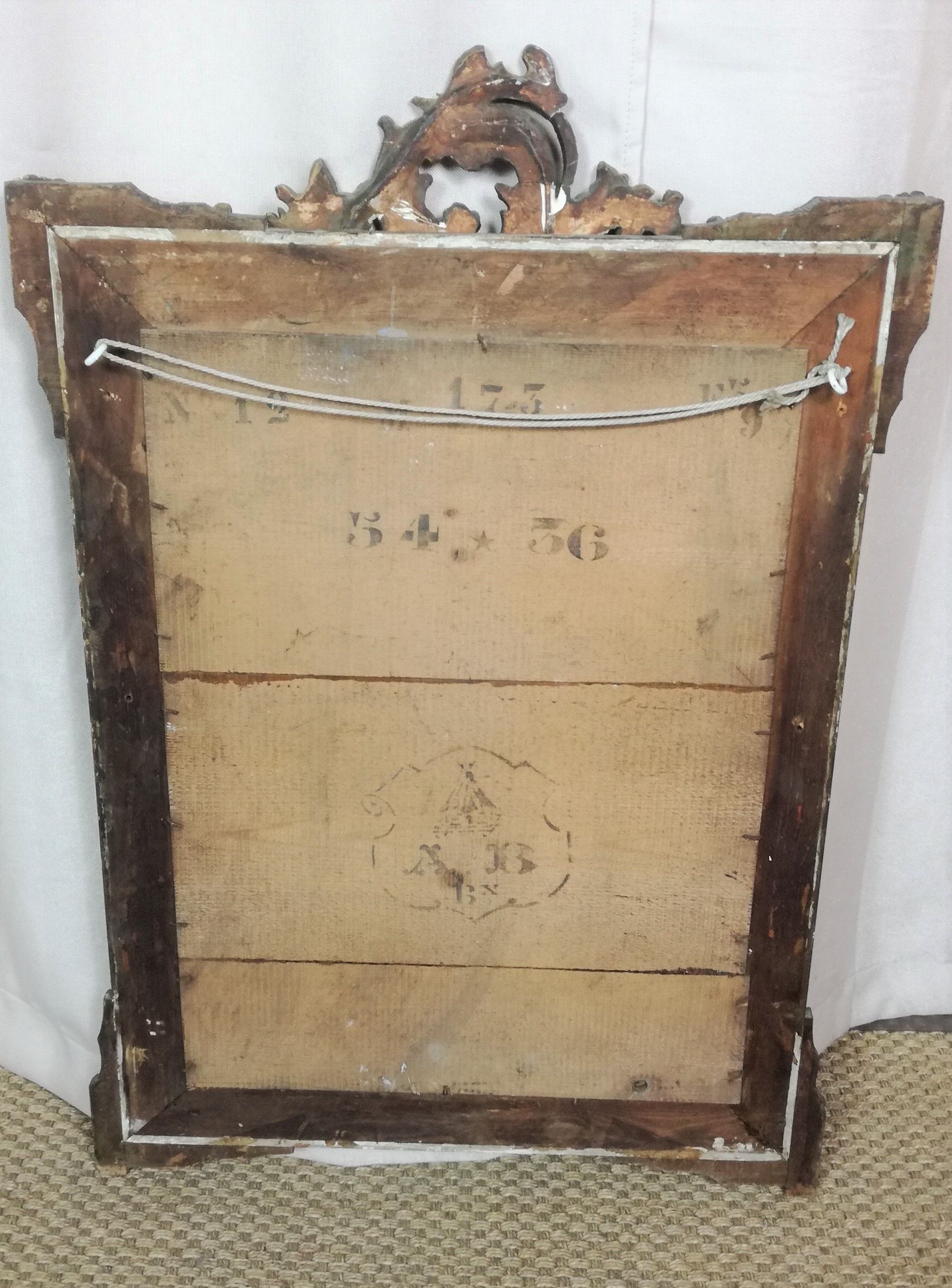 Napoleon III period mirror