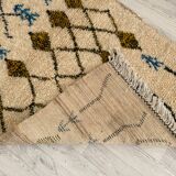 Handcrafted Moroccan Berber rug 147 x 107 CM