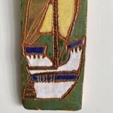 Ceramic plaque The Argonauts Vallauris I. Ferlet and F. Bourguet