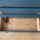 Vintage chest of drawers - 1950s - marble - midnight blue