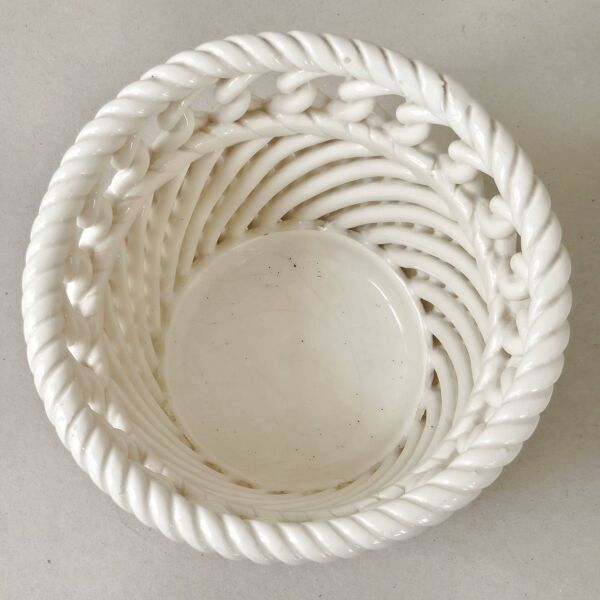 Cache-pot céramique tressée de Bassano 1960