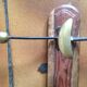 Coat rack wood and brass