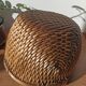 Vintage woven rattan basket - Traditional Asian wickerwork