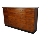 Armoire à pharmacie / cabinet de classement ou buffet en pin des Pays-Bas, années 1930
