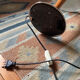 Vintage design liner mushroom table lamp