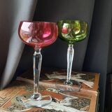 VSL, 2 Saumur model glasses 18 cms