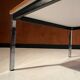 Table basse en acier et teck, 1970