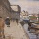 Tableau breton"port de concarneau " r.leforestier