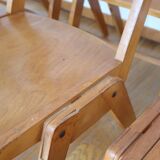 Set of 12 Scandinavian chairs compass feet