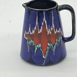 Vintage ceramic pitcher / vase, Vallauris style, signed LEP,