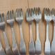 12 antique cake forks