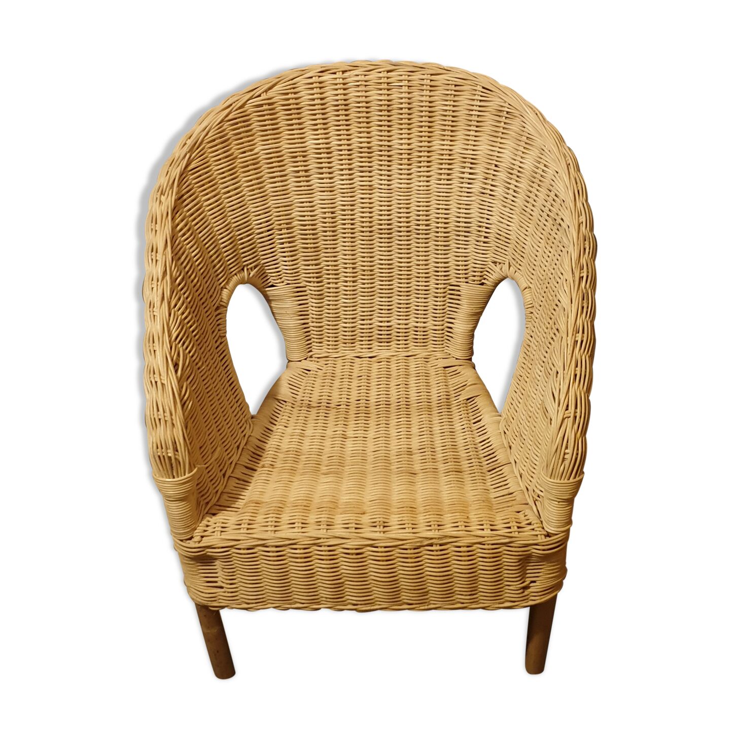 Rattan armchair