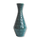 Vintage "Stripline" celadon green vase by Ernest d'Hossche for Keralux, 1958