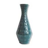 Vase vintage "Stripline" vert céladon d'Ernest d'Hossche pour Keralux, 1958