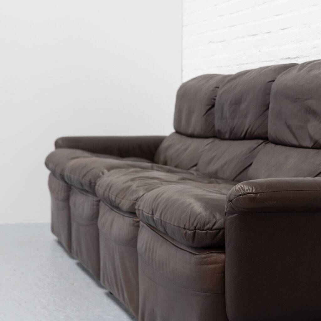 Leather modular sofa, 1970s