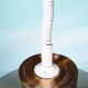 Vintage suspended lamp in aluminium from the 60s/70s, dining table lamp.